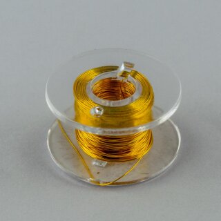 Kupferlackdraht 0,15mm gelb - 10m Spule