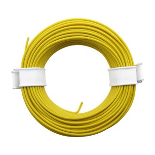 Miniaturkabel Litze flexibel LIY 0,14mm² - 10 Meter Ring gelb