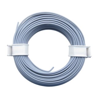 Miniaturkabel Litze flexibel LIY 0,14mm² - 10 Meter Ring grau