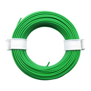 Miniaturkabel Litze flexibel LIY 0,14mm² - 10 Meter Ring grün