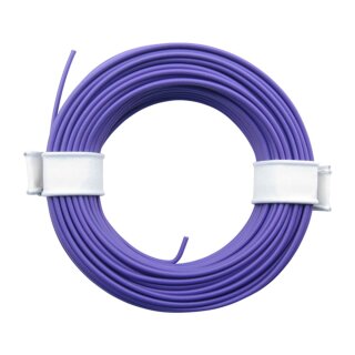 Miniaturkabel Litze flexibel LIY 0,14mm² - 10 Meter Ring lila/violett